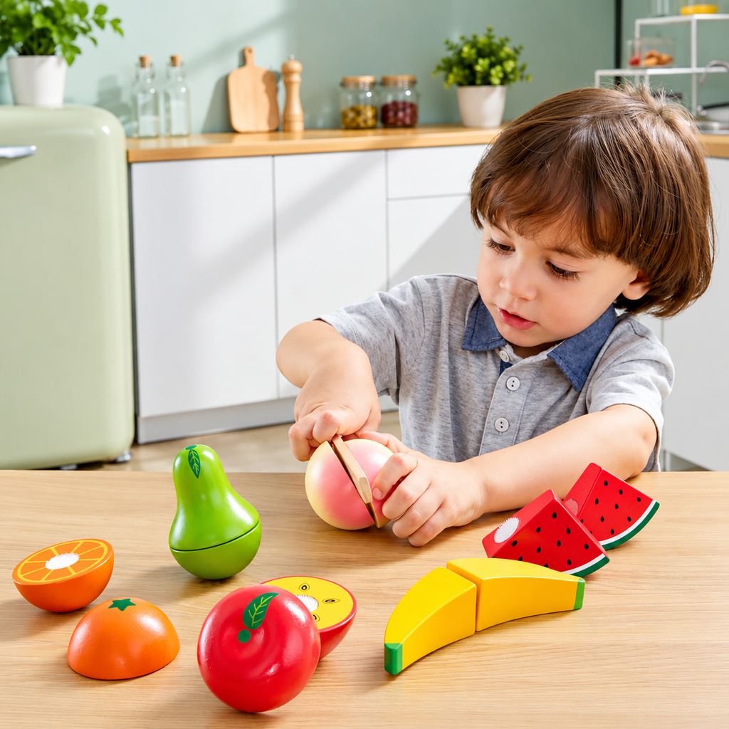 Wooden Cutting Fruit Set